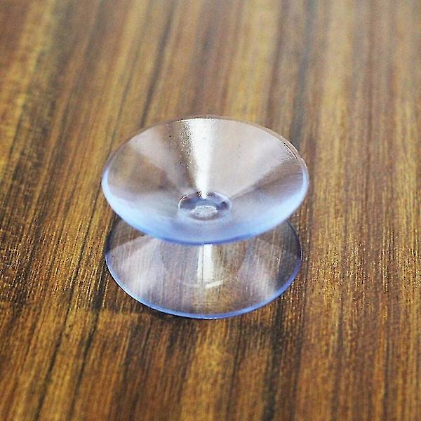 Dubbelsidiga sugkoppar kompatibla med glasskivor, 10-pack krokfria sugkoppar för multifunktionella dubbelsidiga halkfria glasspeglar (20 mm)