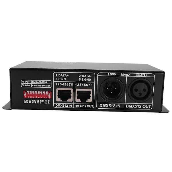 3ch Dc12-24v Rgbw Dmx 512 Dekoder Led Controller Rgb Led Dmx512 Dekoder, Dmx512-3ch