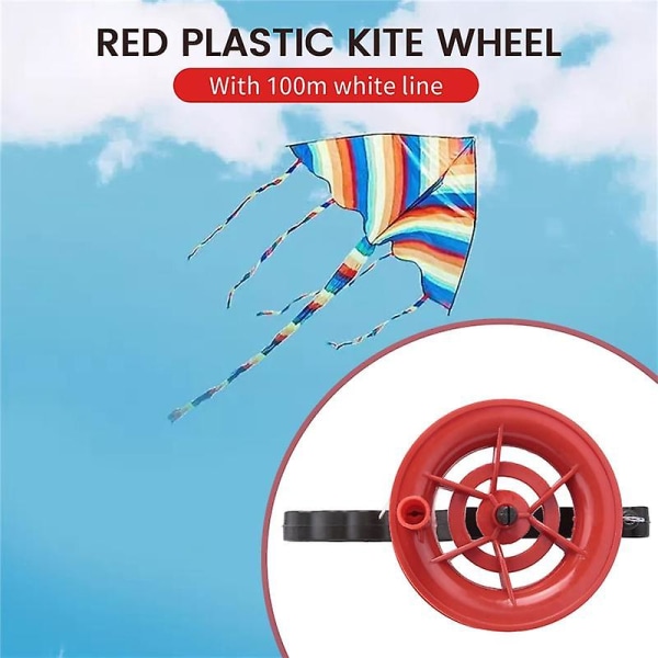 100m strenglinje med rødt hjul