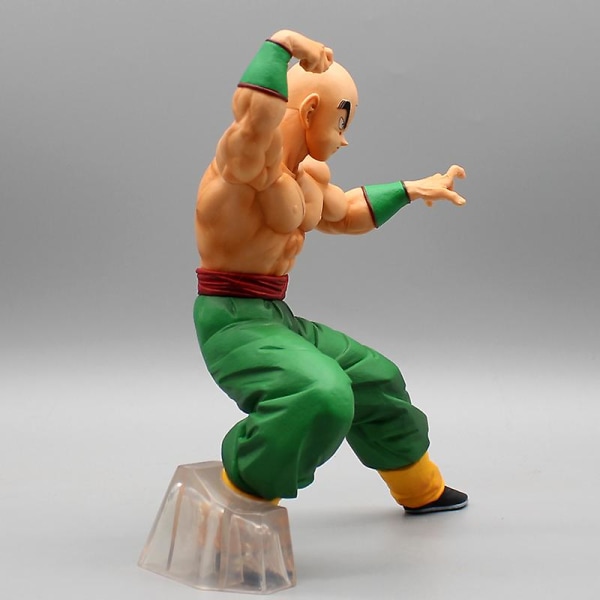 19cm Dragon Ball Z Tenshinhan Figur Goku Piccolo Chiaotzu Son Gohan Anime Figurer Pvc Figurine Statue Model Samleobjekter with Box Chiaotzu