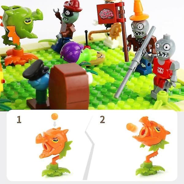 For zombies struck game toy figures Building Blocks WS12341