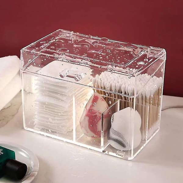 D Akryl Pads Izer Makeup Stora Box För Swab/ Blender Izers