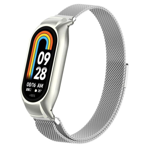 Milanese Loop Metal Armband Xiaomi Smart Band 8 Silver