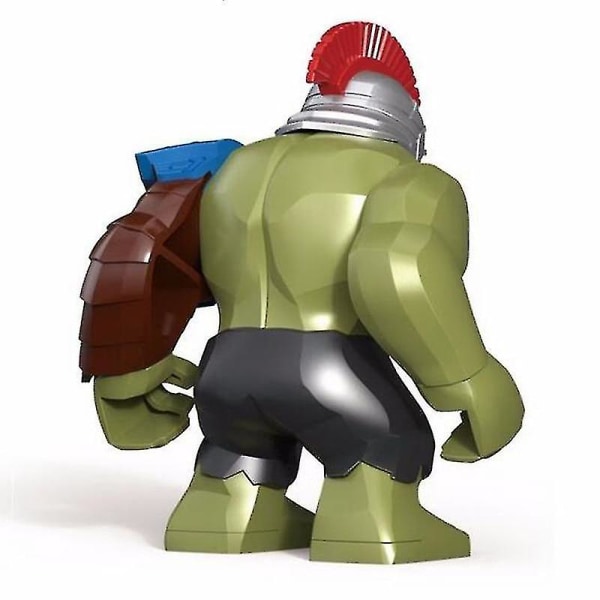 Superhjältebyggklossleksaker, monterad byggklossfigurmodellleksak Hulk-350853