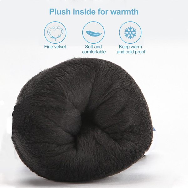 Suksikäsineet Miehille Plus Fleece Paksuuntunut Naisten Vedenpitävät, Liukumattomat Ja Tuulenpitävät Käsineet, Kylmää Ja Pakkasta Kestävät Suksikäsineet Red M