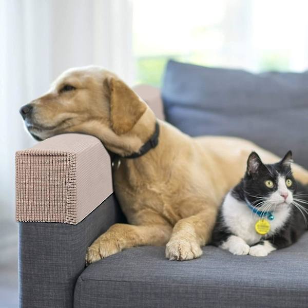 4 stk. Sofa armlæn covers Lænestol armlæn covers til hjem stue soveværelse elastisk beskyttelse