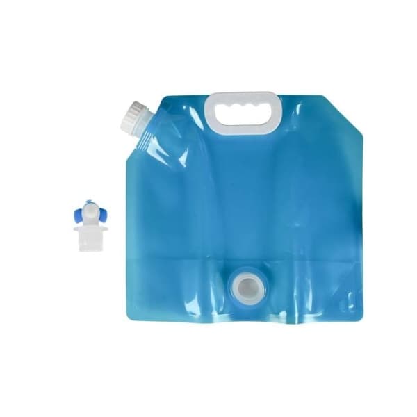 5L Vattenpåse med Kran / Vattenkanna - Vattenbehållare Blå 4-Pack