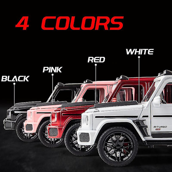 1:22 Skala Brabus G800 Legering Bilmodell Ljus & Ljudeffekt Diecast Bil Leksaker För Pojkar Födelsedagspresent Barn Leksaker Bil Samling Red