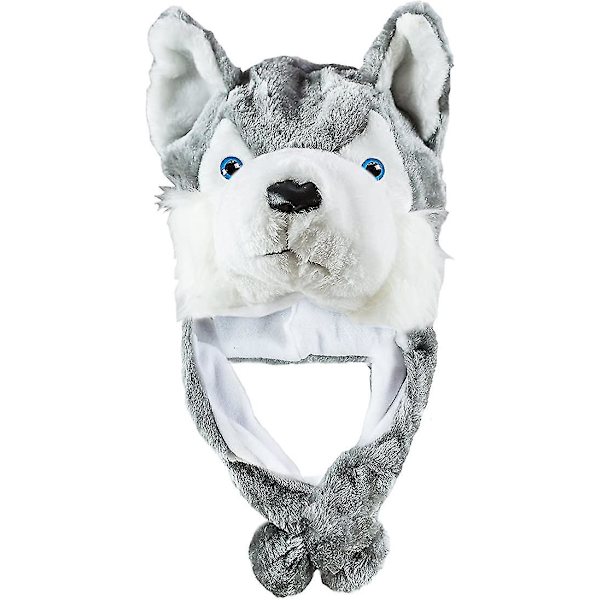 Husky Timber Wolf Plysdyr Vinterhue Varm Vinter (kort)