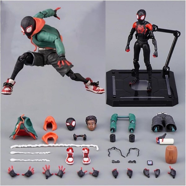 6-tuumainen Hämähäkkimies-toimintahahmot, Legends-sarja Spider-man: Across The Spider-säe, Peter Parker Playsets Toy Miles Morales