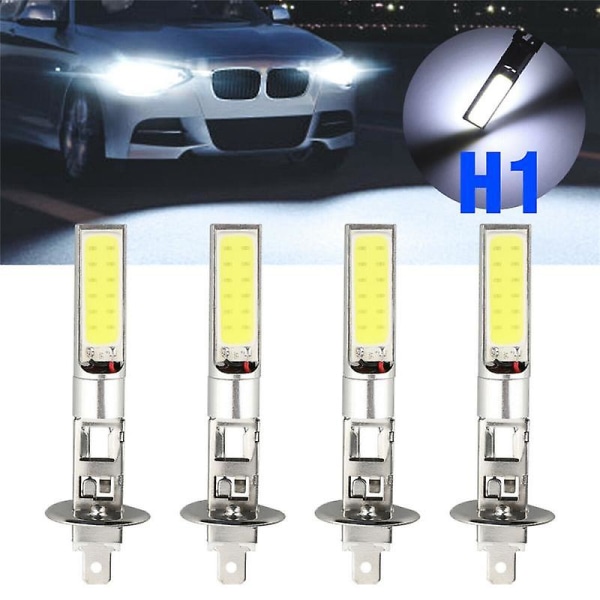 1 stk H1 Led-hovedlys Auto-pærer 10smd 6000lm 100w 6000k Xenon Super Bright