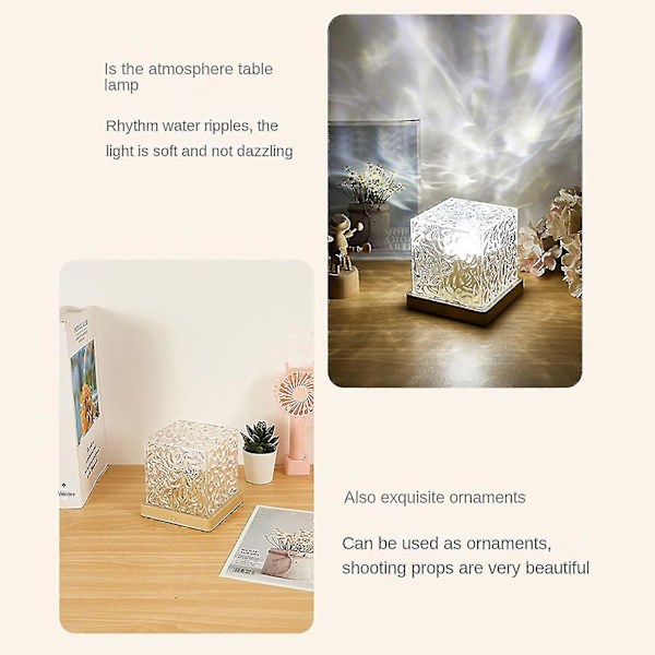 Nordlys Lampe, Healixo Lys, Halolume Lampe, Waveqube Bølge Lampe
