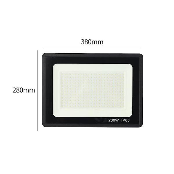Led-flomlys, 200w 25000lm utendørs led-flomlys, 6000k led-flomlys