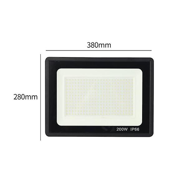 LED-strålkastare, 200 W 25 000 lm utomhus LED-strålkastare, 6000 K LED-strålkastare