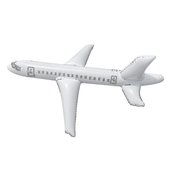 Super Cool Uppblåsbar Leksak Flygplan Stor Uppblåsbar Flygplan Flygplansmodell För Barn Hand Inflator