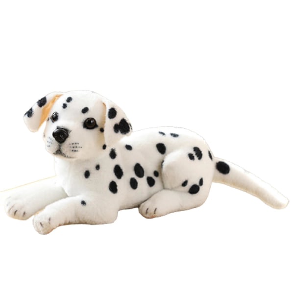 Simulert hundeplysjleke, myk utstoppet dukke, søt klem pute for barn, bursdag_happyshop 32cm Dalmatians