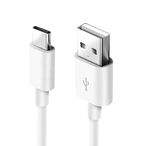 USB-C-kabel, 0,25 m, 2A, vit vit 0,25 m