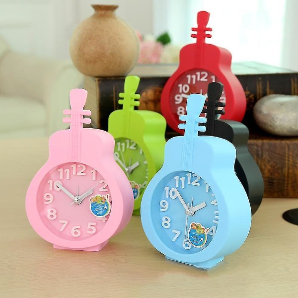 Saytay Bedroom Alarm Clock, Guitar Alarm Clock , Student Home Decoration Desktop Clock (hy)