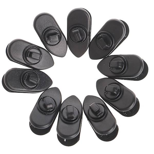 Sort Hvid Hovedtelefon Ledningsclips Øretelefon Kabler Klemmer Ledningsmonteringsclips Black