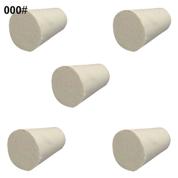 5 stk solide gummistoppe plugger bunger laboratorieflaske rør forseglet lokk korker Jikaix 3 23x17x26mm
