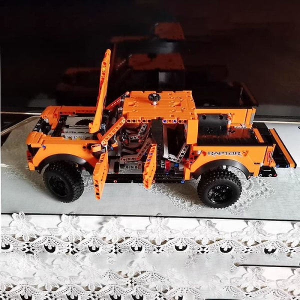 Högteknologisk Ford Raptors F-150 Pickup Truck Racing Car Moc 42126 Byggklossar Tegelstenar Pedagogiska Leksaker För Barn Julklappar Ingen Låda Ingen Original Låda