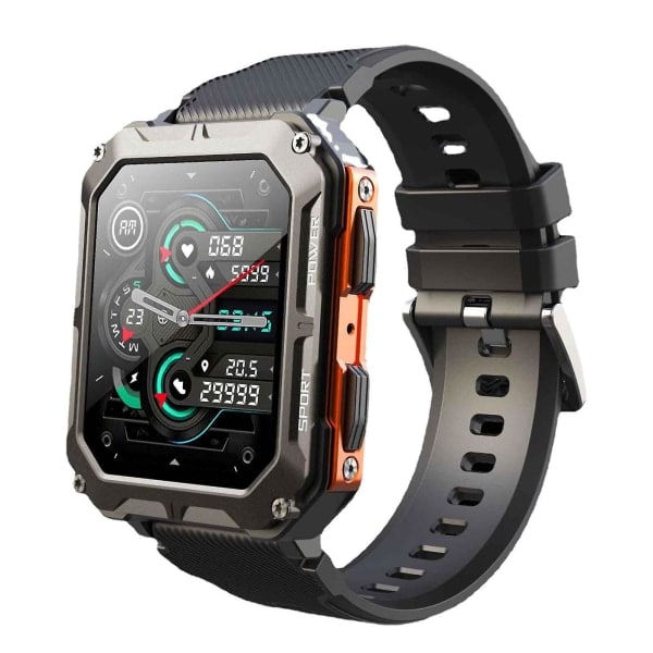 C20pro (DaFit) Bluetooth-samtal smartklocka utomhus tre-proof sport multifunktionell sport smartklocka [DB] Orange
