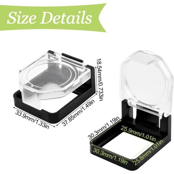 Förpackning med 6 klara plastskydd för 22 mm tryckknappar (transparenta)