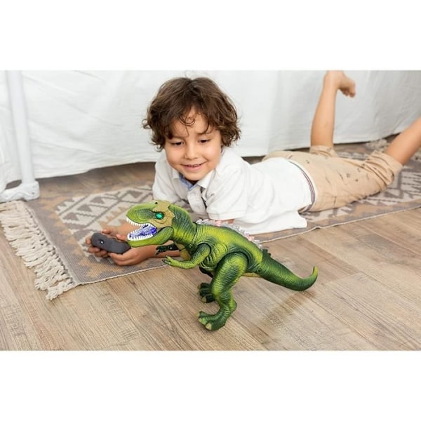 Dinosauruslelu - LED-valot - Kävelee ja karjuu - Kauko-ohjattava