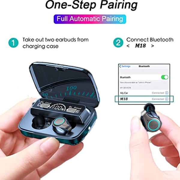 Trådløse ørepropper Android usynlige hodetelefoner for Android Mini Bluetooth støydemping