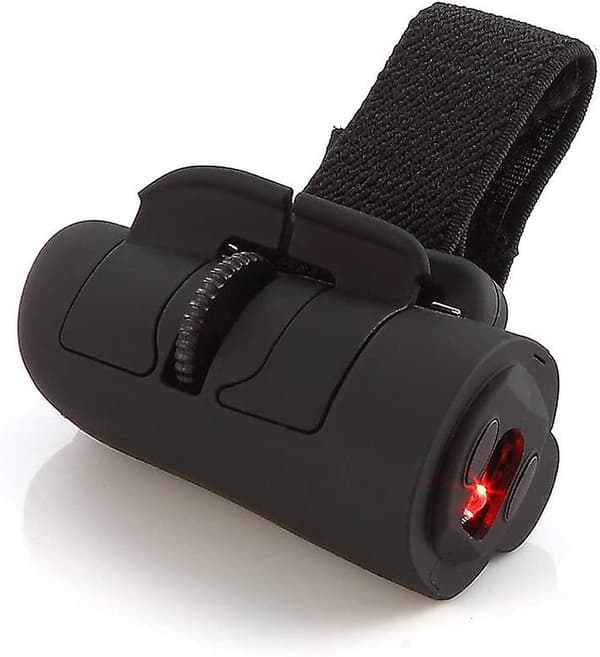 Højhastigheds Mini 2.4ghz Usb Trådløs Lazy Finger Ringe Optisk Mus 1600dpi Til C Bærbar Computer Desktop (sort)