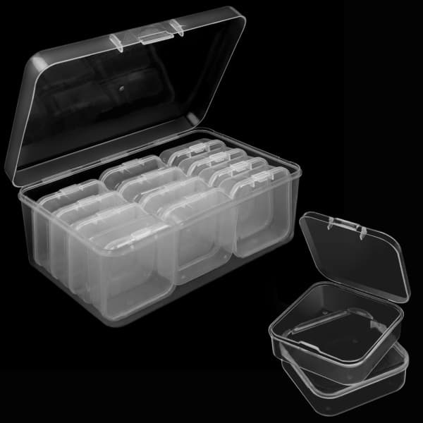 15 plastik opbevaringsposer Mini klar plastik opbevaring