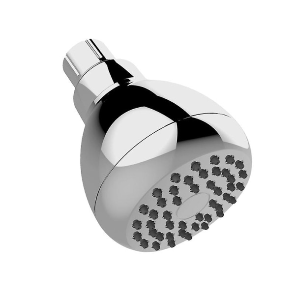 Högtrycksduschhuvud - Anti-täppning Anti-läckage fast krom duschmunstycke, justerbar metallsvängkulled med filter Badrumsduschhuvud för lågt F
