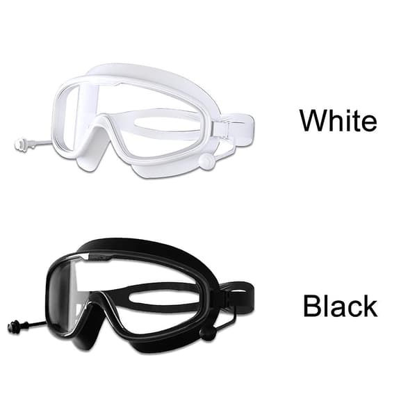 Bred vy synlighet, hög klarhet, anti-UV ögonskydd PC-lins med öronproppar dykglasögon