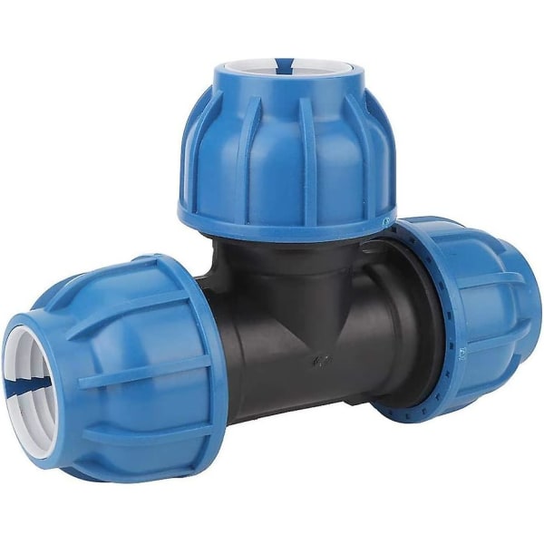 Pe Plastic Vandrør Fitting Tilbehør Vand Tube Fitting T-stik til  rørforbindelse (1 stk, blå-sort) ff7b | Fyndiq