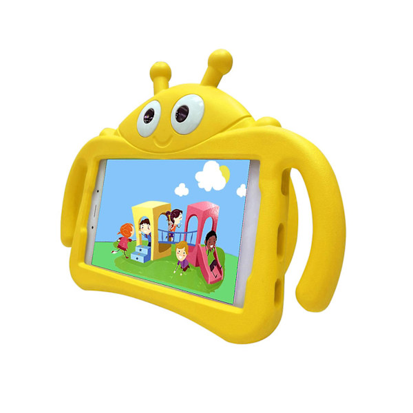Fodral för Samsung Galaxy Tab A T380 T385 2017 8 tum, Nyckelpiga, Stöttåligt skydd med stativ Yellow