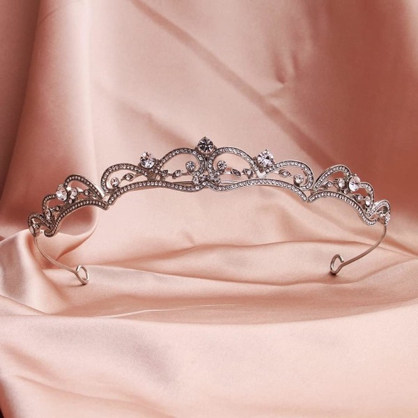 Rhinestone Crown Crystal Bridal Tiara Princess Crown Fødselsdag Crown Tiaras og -kroner til kvinder og piger