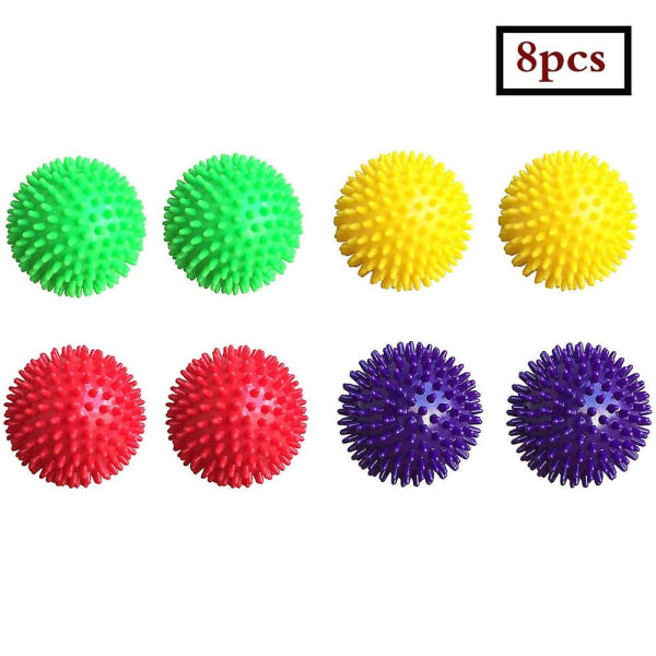 Unibest Igelball Massasjeball Noppenball 8cm 12er-sett 6 Farben