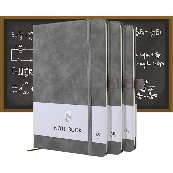 A5 Notatbok, Notatbok A5 Notatbok Notatblokk Journal Notatbok A5 Notatblokk PU Lær Notatbok for Kontor Skole Hjem Forretning Skriving & Notater