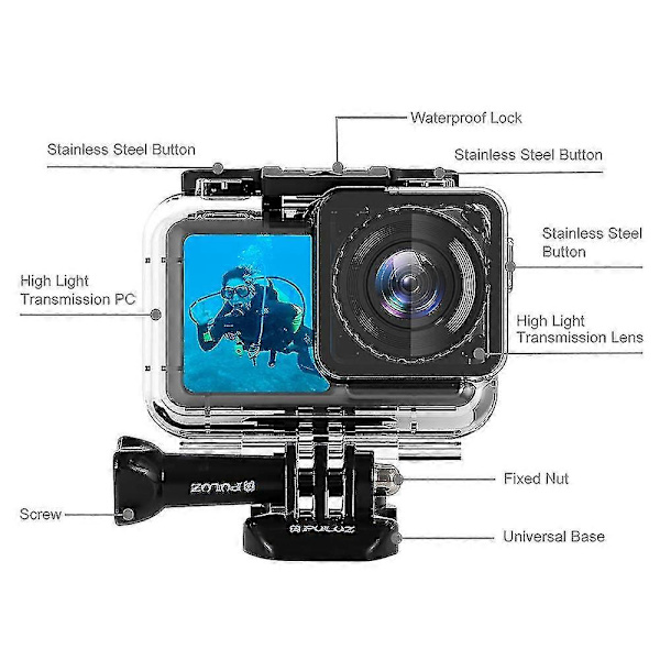 61m Vedenkestävä Kotelo DJI Osmo Actionille