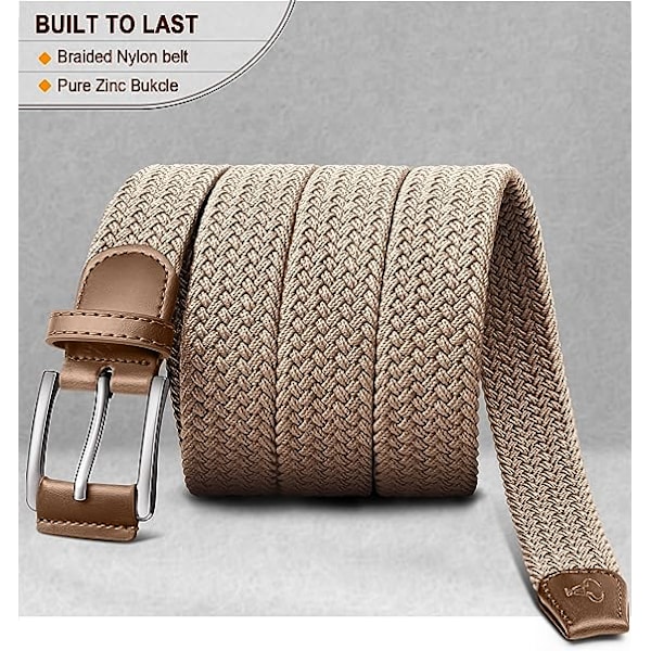 Bälte, Casual flätat vävt golfbälte för herr- och damjeans