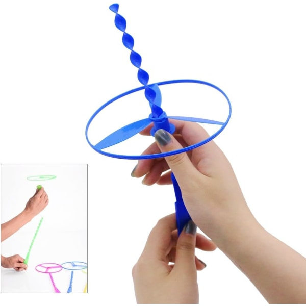 Twisty Pull String Flygende Tallerkener/Helikoptre, 40 stk