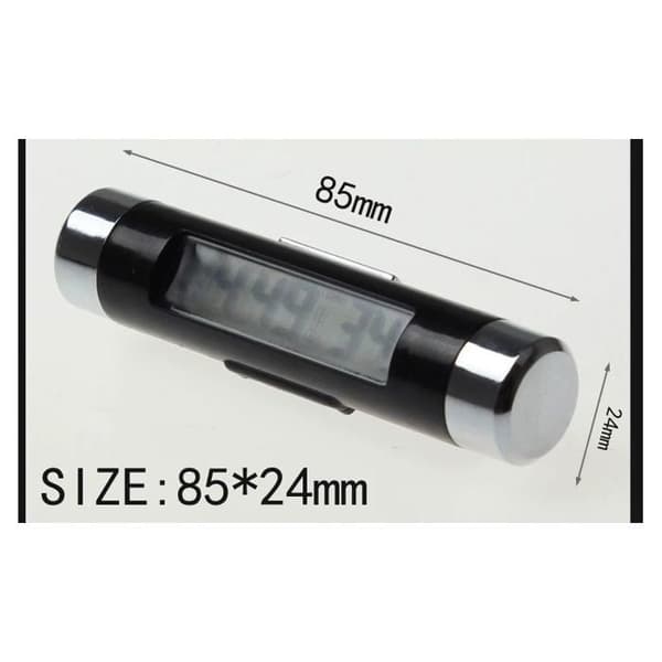 Bilklocka termometer, LCD-temperaturklocka för bil, multifunktionell elektronisk bilklocka