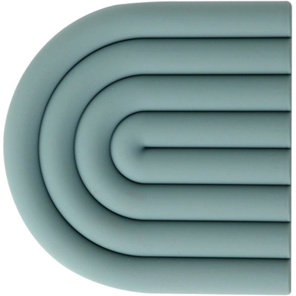 Silikonunderlag, Regnbue Silikonbordmatte, Varmeunderlag, Varmebestandige Brikkeunderlag, Koppisolasjonsmatte, Bordserviceisolasjonspute Gryteunderlag Gray blue