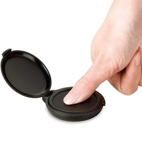 TAOYUN Blækpude med fingeraftryk Blækpude med tommelfingeraftryk til notar i sort One-size black One-size