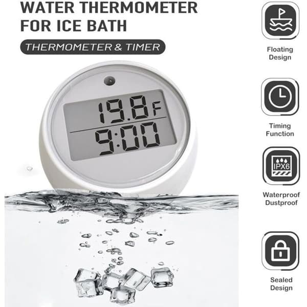 Isterapi Vandtermometer Timer - Digital Isterapi Temperaturtermometer
