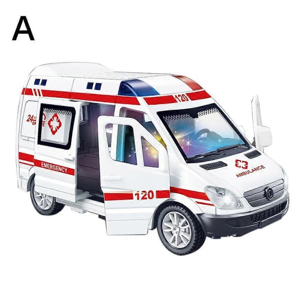 Ambulance Køretøjer Bil Model Bil Legetøj til Børn, Simulation Lyd og Lys