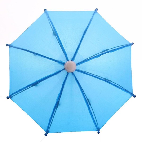 Sijiali dukkeparaply Sød dekorativ ensfarvet dukkehus Åben Luk Paraplydekoration Daglig brug Black