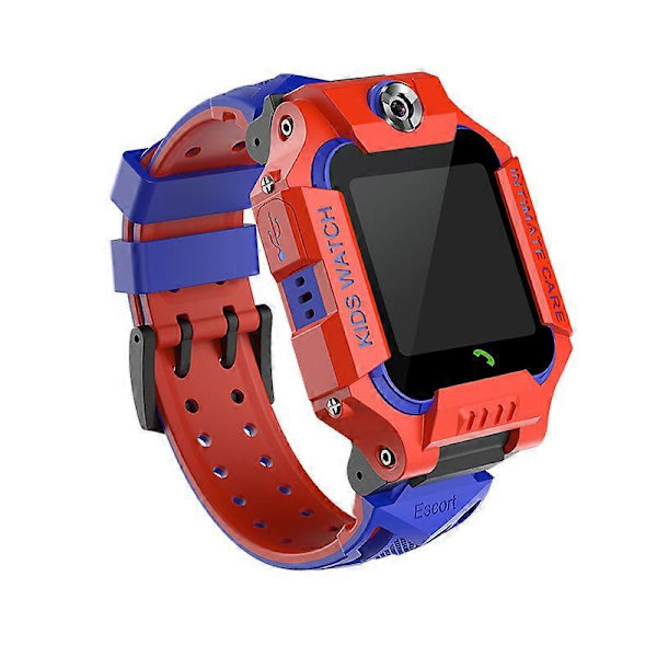 Børne Smart Watch Telefon Vandtæt SOS Locator Ur Med Dobbelte Kameraer Red