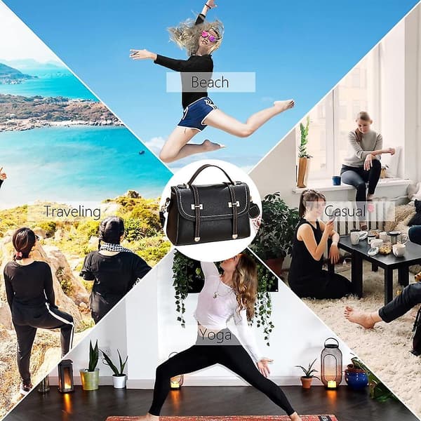 Punge til kvinder, skuldertaske, crossbody tasker til kvinder, håndtasker til kvinder black