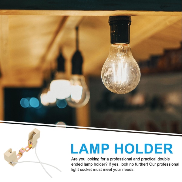 3st dubbelsidig lamphållare R7s ljussockel 78mm glödlampshållare med stativ